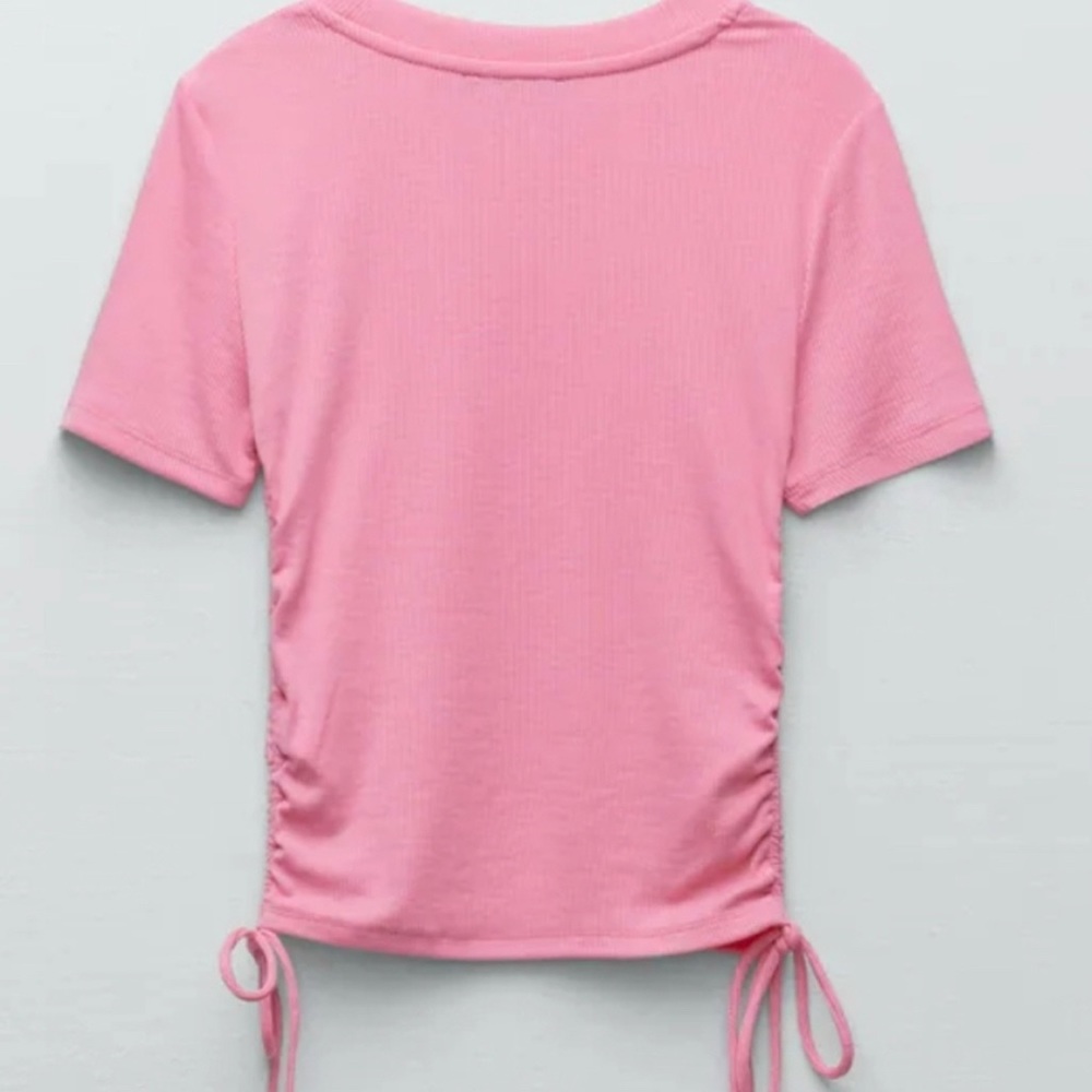 Pink Zara Ribbed Top - Picture 2 of 4